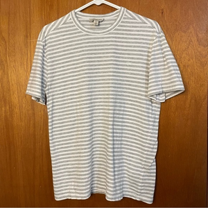 Calvin Klein jeans tshirt grey white stripes‎ size medium